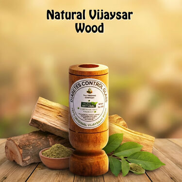 Ayurvedic Vijaysar Wooden Tumbler Glass
